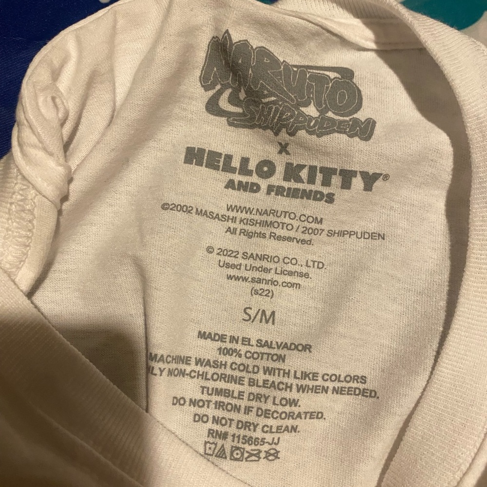 Hello Kitty X Naruto Shippuden Group Characters Long Sleeve T-Shirt - Picture 7 of 8